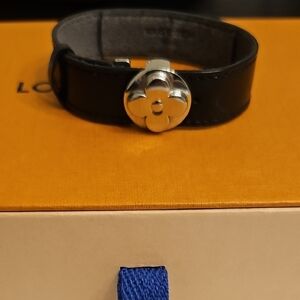 Louis Vuitton Monogram Bracelet with Silver Accent